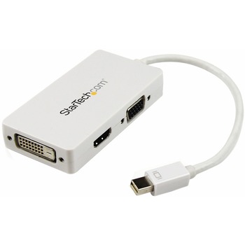 Startech.com 3-in-1 Mini DisplayPort to VGA DVI or HDMI Converter, White
