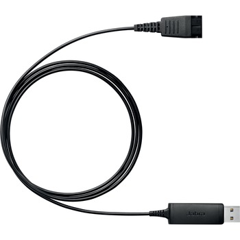 Jabra LINK 230 USB Adapter, Quick Disconnect/USB Audio Cable for Audio Device, Black