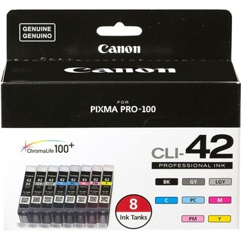 Canon CLI-42 Original Inkjet Ink Cartridges, Multicolor, 8 Pack