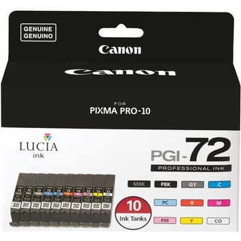 Canon LUCIA PGI-72 Original Inkjet Ink Cartridge, 165 Pages (Per Cartridge), 10/Pack