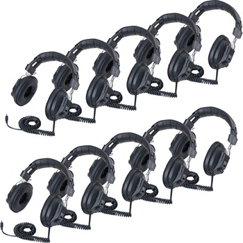 Califone Switchable Headphones Classpack - Stereo - Mini-phone - Wired - Black