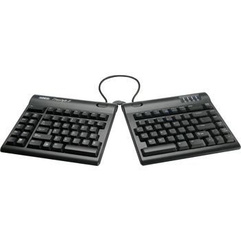 Kinesis Freestyle2 Blue, Bluetooth Multichannel Keyboard, Wireless Connectivity, Black