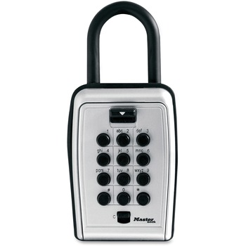 Master Lock Portable Key Safe, Metal/Vinyl, Black/Silver