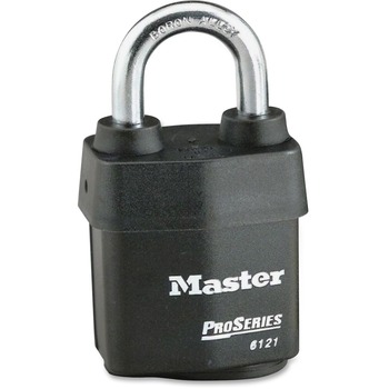 Master Lock Pro Series Rekeyable Padlock, Keyed Different, 0.31&quot; Shackle Diameter, Steel Body, Black