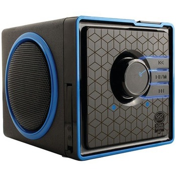 Go Groove SonaVERSE Portable Speaker System, Battery Rechargeable, USB, Black