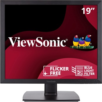 ViewSonic VA951S 19 in IPS 1024p LED Monitor with DVI VGA, Enhanced Viewing Comfort