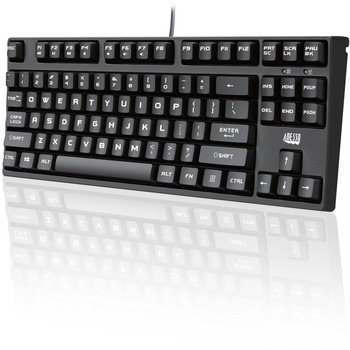 Adesso Compact Mechanical Gaming Keyboard, Cable Connectivity, Black