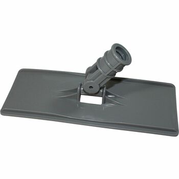 Genuine Joe Cleaning Pad Holder, 4-1/2&quot; x 10&quot;, Plastic, Gray