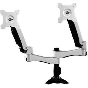 Amer Mounts Mounting Arm for Flat Panel Display Monitor, 21.4 in H x 45.3 in W x 5.9 in D x 5.9 in L, Silver and Black