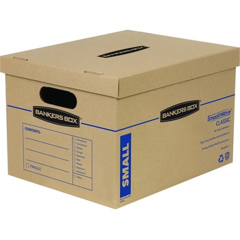 Bankers Box SmoothMove Classic Moving Boxes, 12 in W x 15 in D x 10 in H, 15/Pack