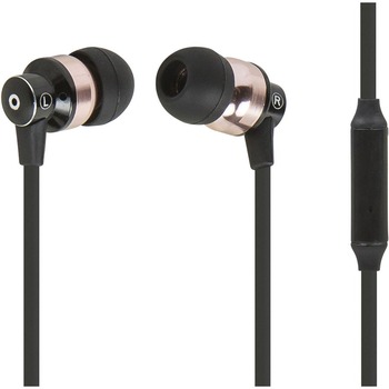 Monoprice Hi-Fi Reflective Sound Technology Earphones w/ Microphone, Wired, Black/Bronze