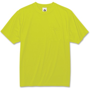 ergodyne GloWear Non-certified Lime T-Shirt, Medium Size