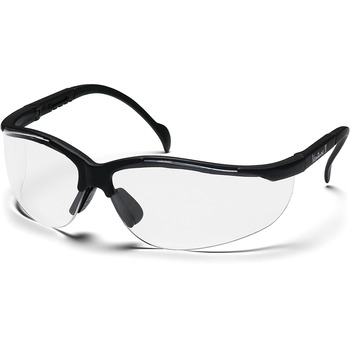 Impact ProGuard 830 Series Style Line Safety Eyewear, Side Shield, Adjustable Temple, Lightweight, Comfortable, Clear, Black