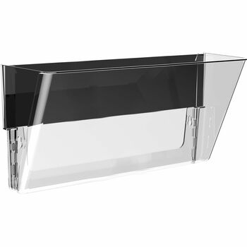 Storex Magnetic Wall File Pockets, 500 x Sheet, Cabinet, Wall Mountable, Recycled, Clear, Plastic