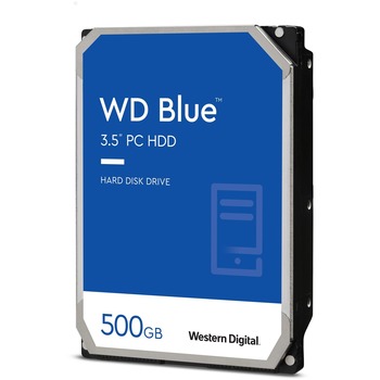 Western Digital Blue 500 GB 3.5-inch SATA 6 Gb/s 5400 RPM 64 MB Cache PC Hard Drive - 5400rpm - 64 MB Buffer - 2 Year Warranty