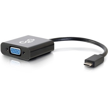 C2G USB 3.1 USB Type C to VGA Adapter - USB C to VGA Black - TAA - USB Type C to VGA Video Apapter
