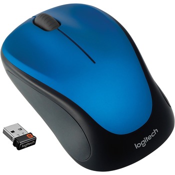 Logitech M317 Wireless Optical Mouse, Steel Blue