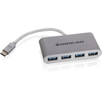 Iogear HUB-C - USB-C to 4-port USB-A Hub - USB Type C - External - 4 USB Port(s) - 4 USB 3.0 Port(s) - PC, Mac