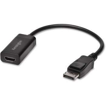 Kensington&#174; DisplayPort to HDMI 4K Video Adapter DisplayPort Digital Audio/Video, HDMI Digital Audio/Video