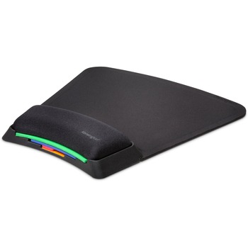 Kensington SmartFit Mouse Pad Stacked with Wrist Support, Gel, Black