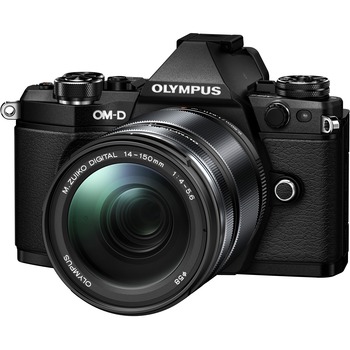Olympus OM-D E-M5 Mark II 16.1 Megapixel Mirrorless Camera with Lens, Black