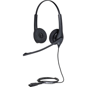 Jabra BIZ 1500 Headset, Stereo, Quick Disconnect, Wired, 3.12 &#39; Cable, Noise Canceling
