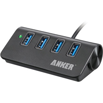 Anker  4 Port Aluminum USB Hub - USB 3.0 - External - 4 USB Port(s) - 4 USB 3.0 Port(s) - Mac, Linux