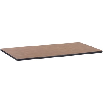 Lorell Activity Tabletop, Laminate, 30&quot; W x 60&quot; D x 1.13&quot; Thickness, Assembly Required, Medium Oak