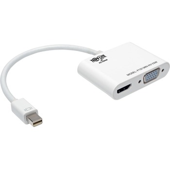 Tripp Lite by Eaton Mini Display Port to HDMI Adapter Converter Cable, 6&quot;, White