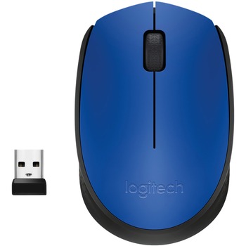 Logitech M170 Wireless Mouse - Radio Frequency - Blue