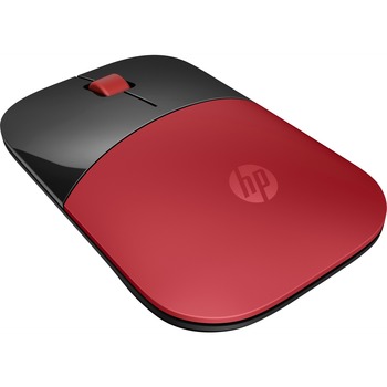 HP Z3700 Red Wireless Mouse - Optical - Wireless - Radio Frequency - Red, Black - USB - 1200 dpi - Scroll Wheel - 3 Button(s) - Symmetrical