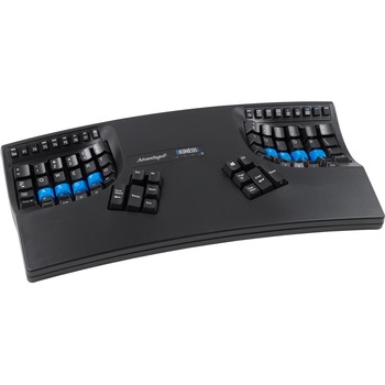 Kinesis Advantage2 Keyboard - Cable Connectivity - USB Interface - PC, Mac, Android, Linux - Mechanical Keyswitch - Black