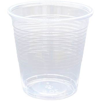 Genuine Joe Cold Beverage Cups, 5 oz, Plastic, Clear, 100/Bag, 25 Bags/Carton