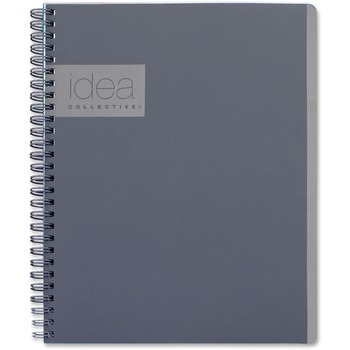 TOPS Idea Collective Professional Twin Wirebound Notebook, College Ruled, 6&quot; x 9.5&quot;, Gray Cover