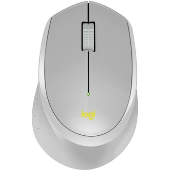 Logitech SILENT PLUS M330 Mechanical Mouse - Cable - Gray, Yellow - 1000 dpi