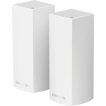 Linksys Velop Intelligent Mesh WiFi System, Tri-Band, 2-Pack, White