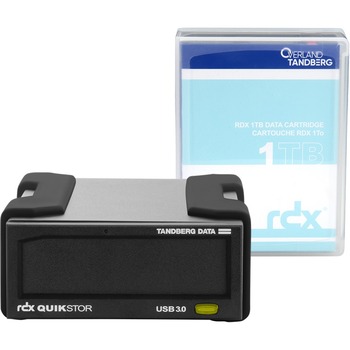 Overland-Tamdberg QuikStor 1 TB Hard Drive Cartridge - External - Black - USB 3.0 - 3 Year Warranty