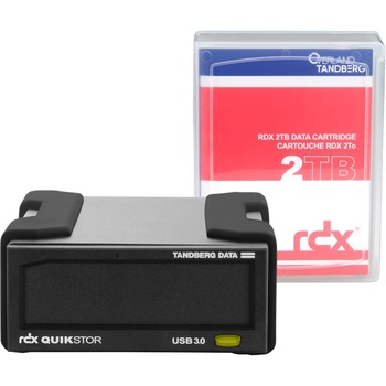 Overland-Tamdberg Tandberg RDX QuikStor 2 TB Hard Drive Cartridge - External - Black - USB 3.0 - 3 Year Warranty