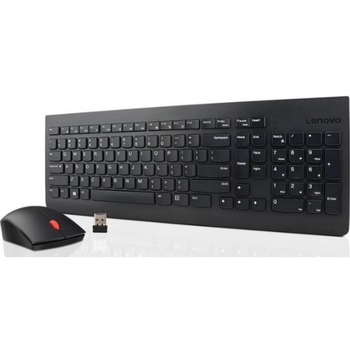 Lenovo Essential Wireless Keyboard and Mouse Combo, French (Canada), 5 Button, black