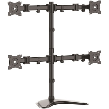 Startech.com Quad Monitor Stand, Up to 27&quot; Screen Support, 32.2&quot; Height x 12.4&quot; Width x 34.8&quot; Depth, Black
