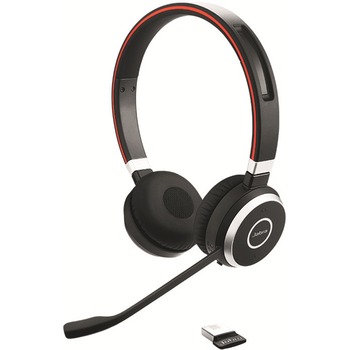 Jabra EVOLVE 65 With Charging Stand MS Stereo, Wireless Bluetooth up to 98.4 &#39;, Noise Canceling
