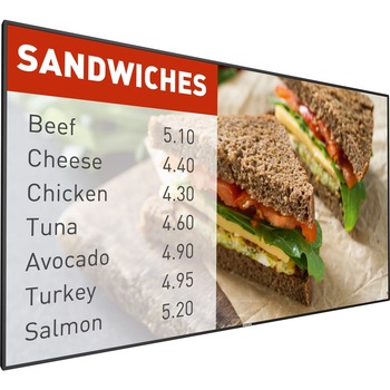 Philips Signage Solutions P-Line Display, 55&quot; LCD Cortex, Black