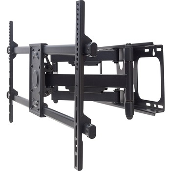 Manhattan Universal LCD Full-Motion Large-Screen Wall Mount - Holds One 37&quot; to 90&quot; Flat-Panel or Curved TV up to 165 lbs. - Black