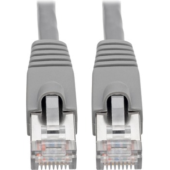 Tripp Lite by Eaton Cat6a 10G-Certified Snagless Shielded STP Ethernet Cable , PoE, Gray, 3 ft.