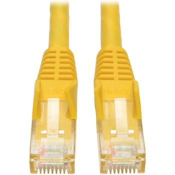 Tripp Lite by Eaton Cat6 Gigabit Snagless Molded , Yellow, 35 ft.