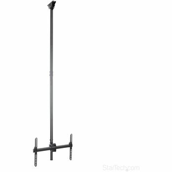 Startech.com Ceiling TV Mount, 8.2&#39; to 9.8&#39; Long Pole, 32 to 75&quot; TVs, up to 110 lbs