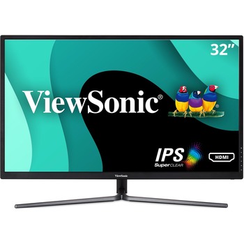 ViewSonic VX3211-2K-MHD 32 in IPS WQHD 1440p Monitor with 99% sRGB Color Coverage, HDMI/VGA and DisplayPort