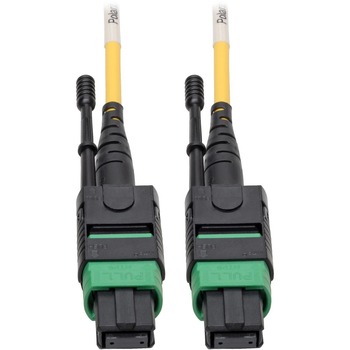 Tripp Lite by Eaton MTP/MPO Singlemode Patch Cable, 12 Fiber, 40/100 GbE, QSFP+ 40GBASE-PLR4, Plenum, 1 m (3.3 ft.), Yellow