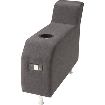 Lorell Fuze Modular Lounge Series Guest Seating, Fabric, Brown