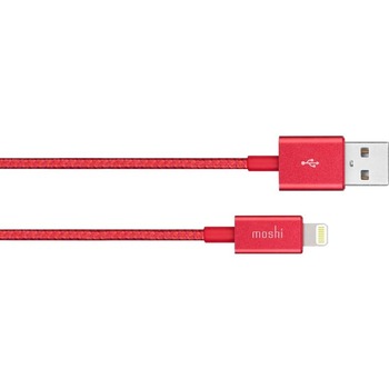 Moshi Integra USB Cable with Lightning Connector, 3.94 ft, Red